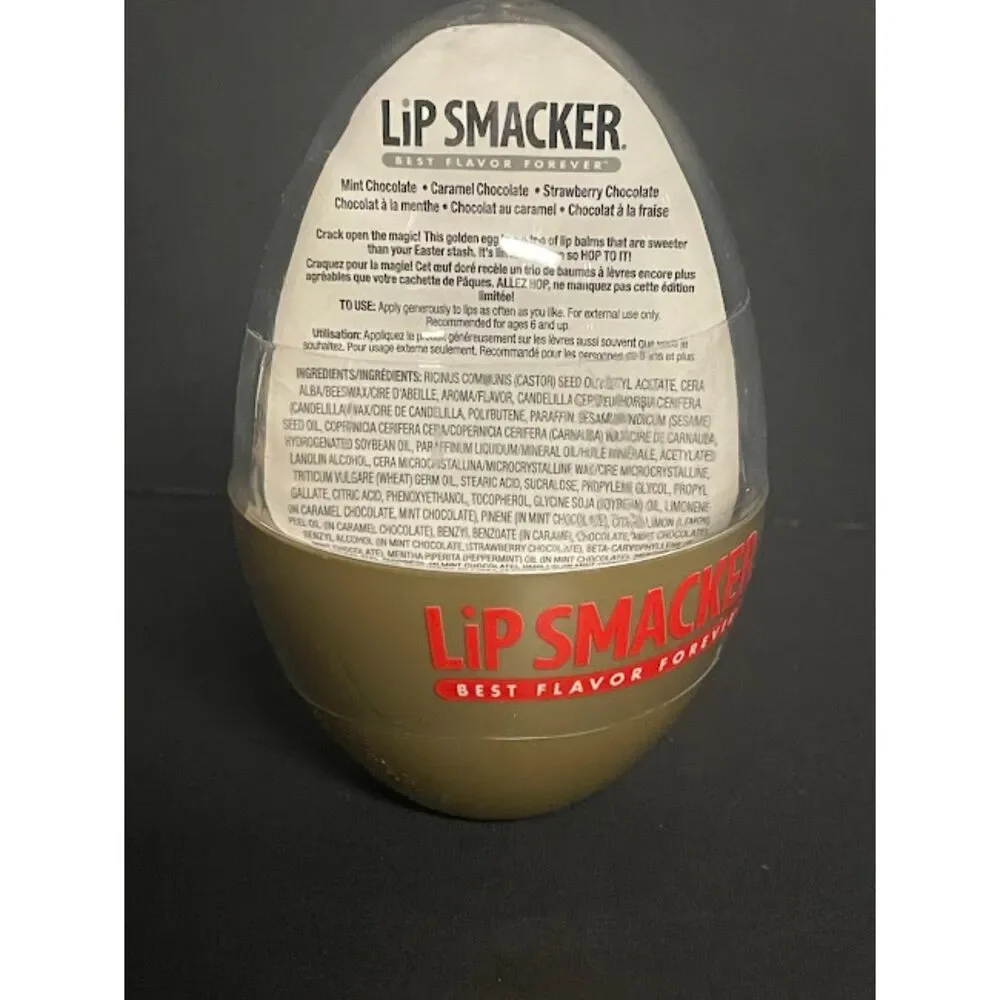Lip Smacker Golden Egg Easter Three Chocolate Flavors